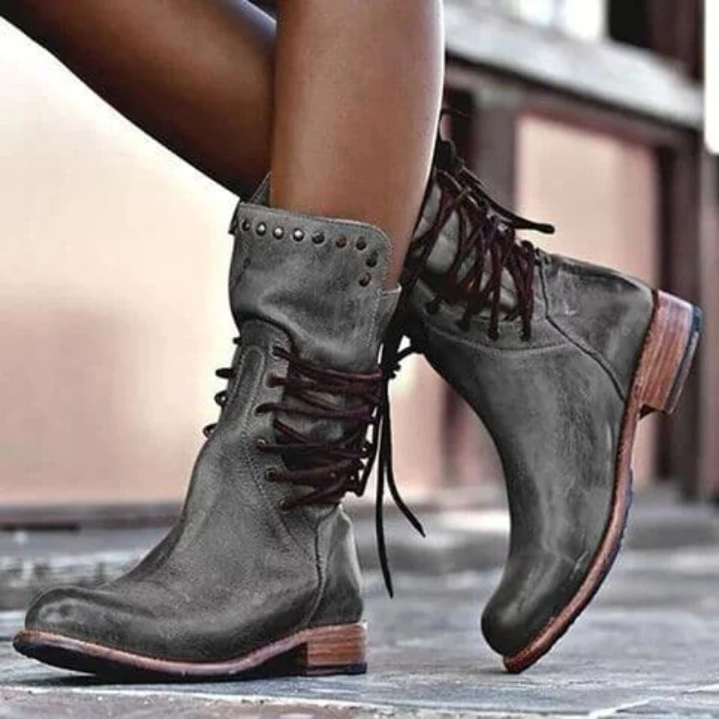Rina Klassische Leder-Reitstiefel