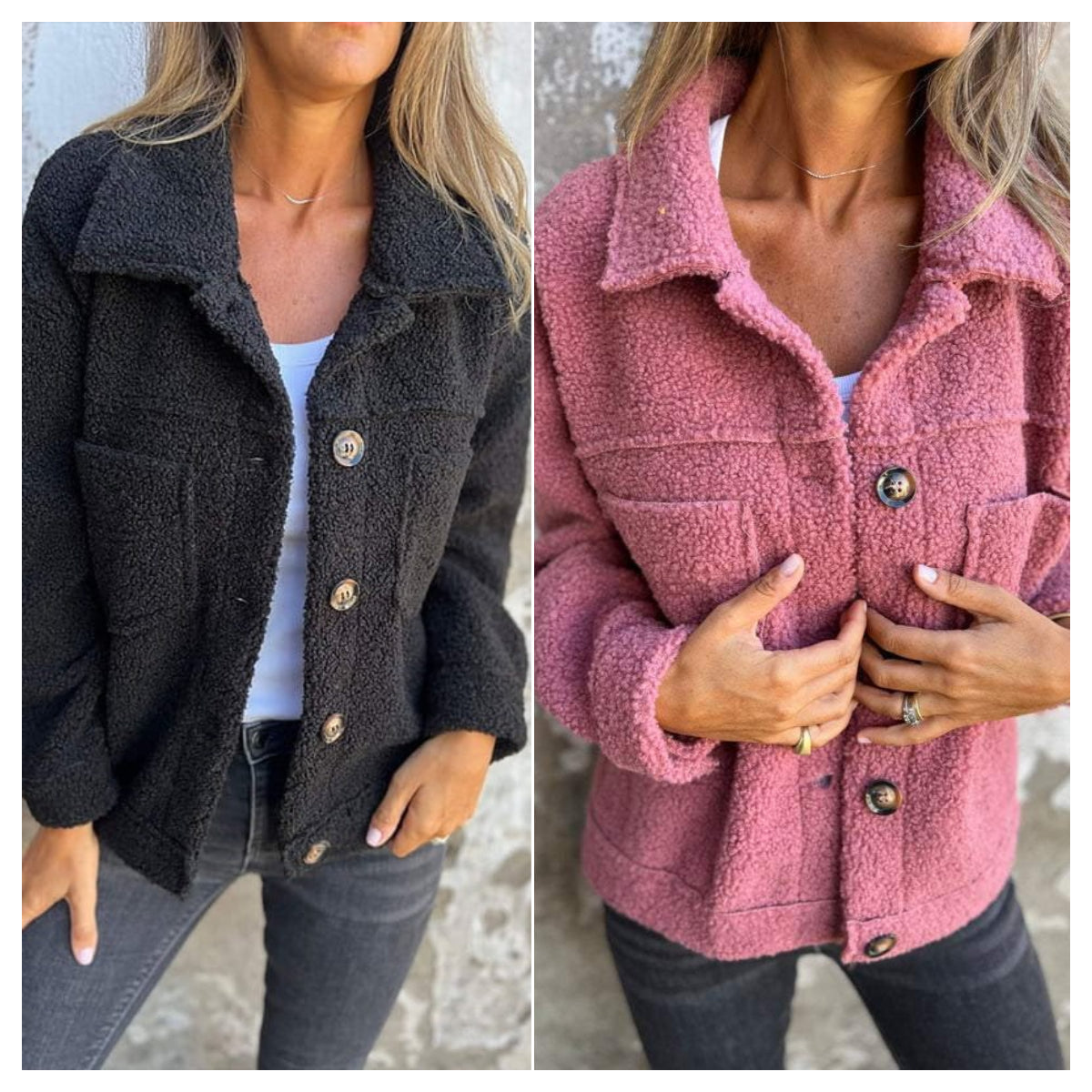 Lina | Kurze Warme Jacke mit Reverskragen für Damen