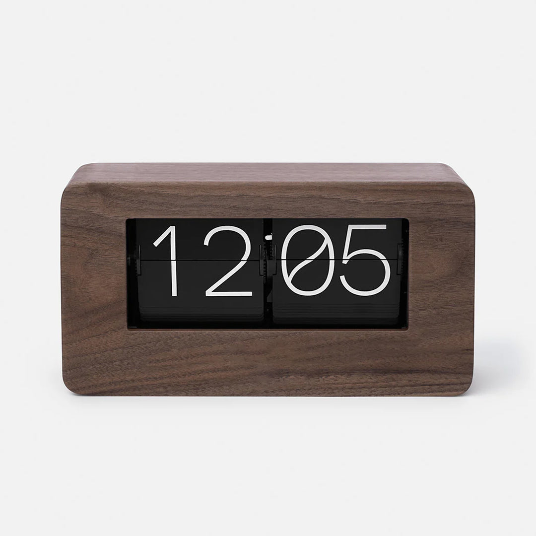 Elias | Handgefertigte Holz Flip-Uhr