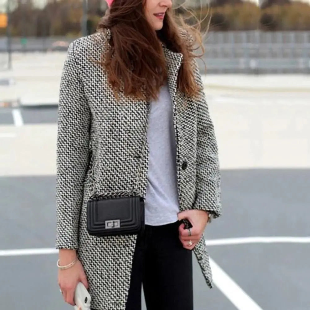 Cheska - Lange Wolljacke