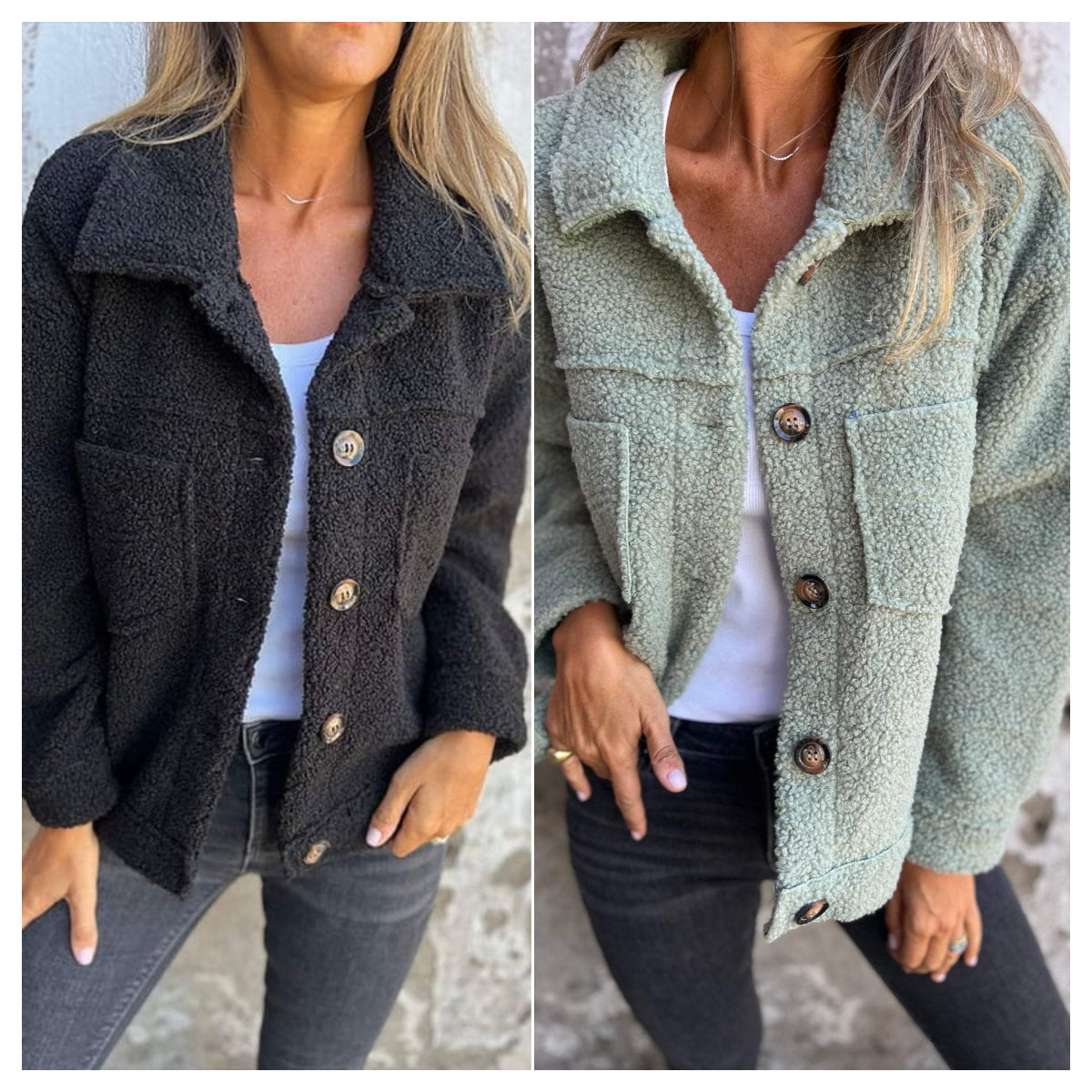 Lina | Kurze Warme Jacke mit Reverskragen für Damen