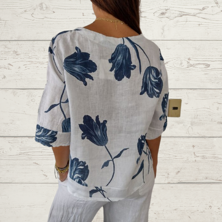 Sophie V-ausschnitt Modebluse