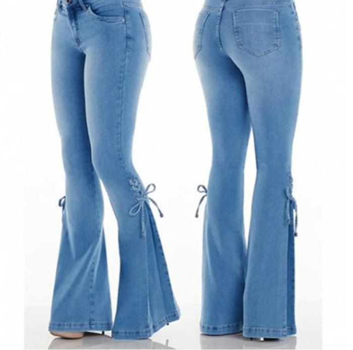 Sienna | High Waist Weite Hose mit Schnürung für Damen