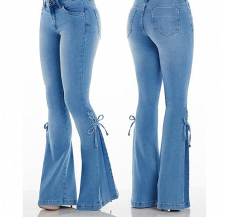Sienna | High Waist Weite Hose mit Schnürung für Damen