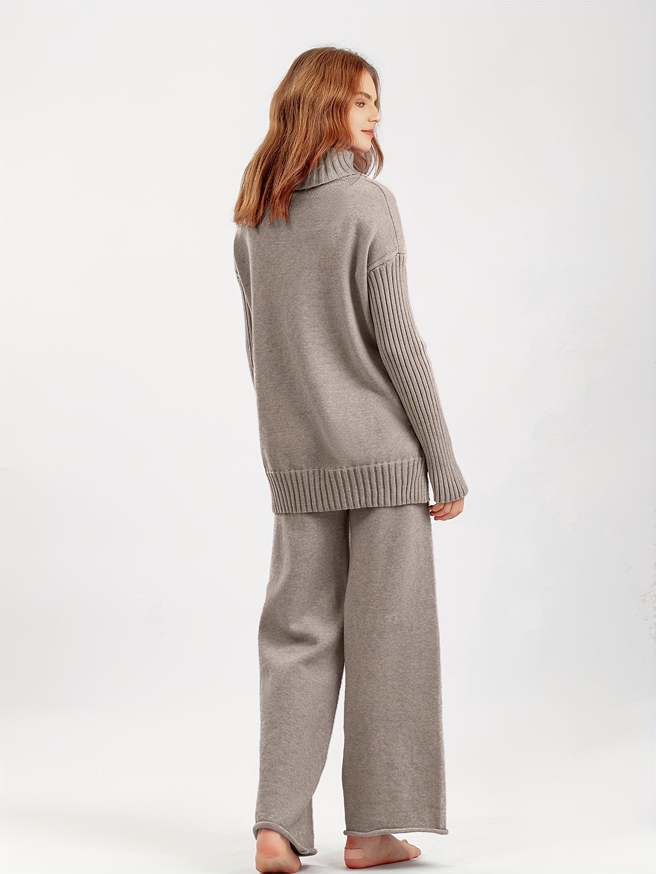 Zweiteiliges Annabelle Rollkragenpullover-Set
