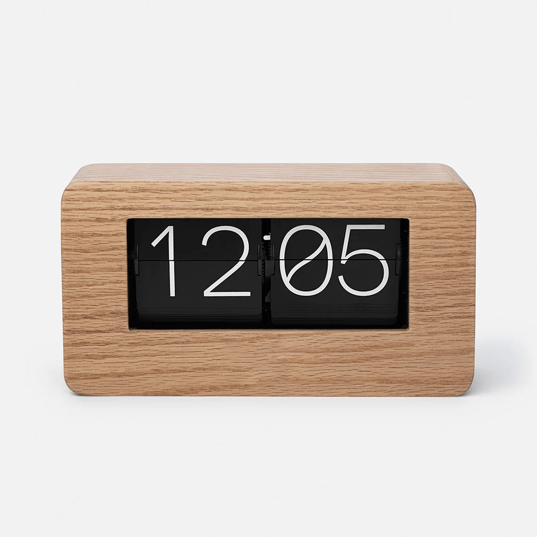 Elias | Handgefertigte Holz Flip-Uhr