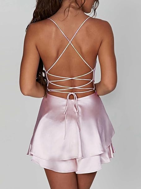 Sara - Riemenloses Satin-Kleid