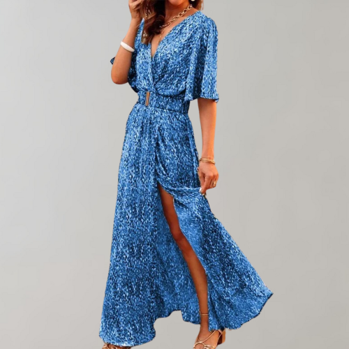 Mara | Damen Sommerkleid mit V-Ausschnitt