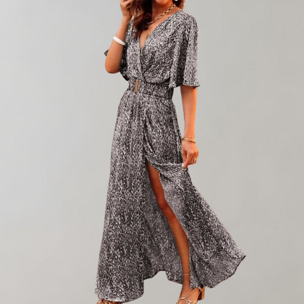 Mara | Damen Sommerkleid mit V-Ausschnitt