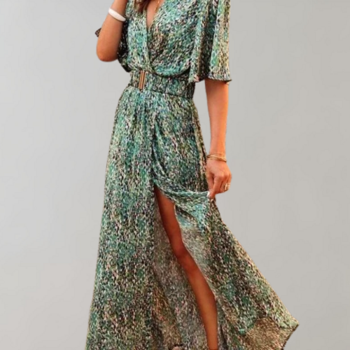 Mara | Damen Sommerkleid mit V-Ausschnitt