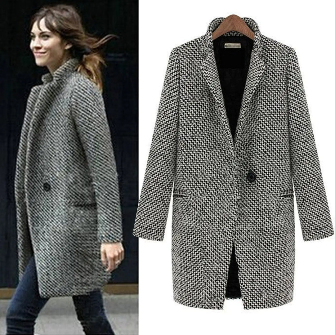 Cheska - Lange Wolljacke