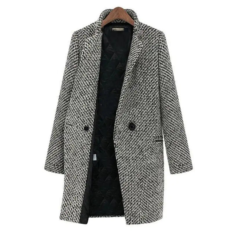 Cheska - Lange Wolljacke