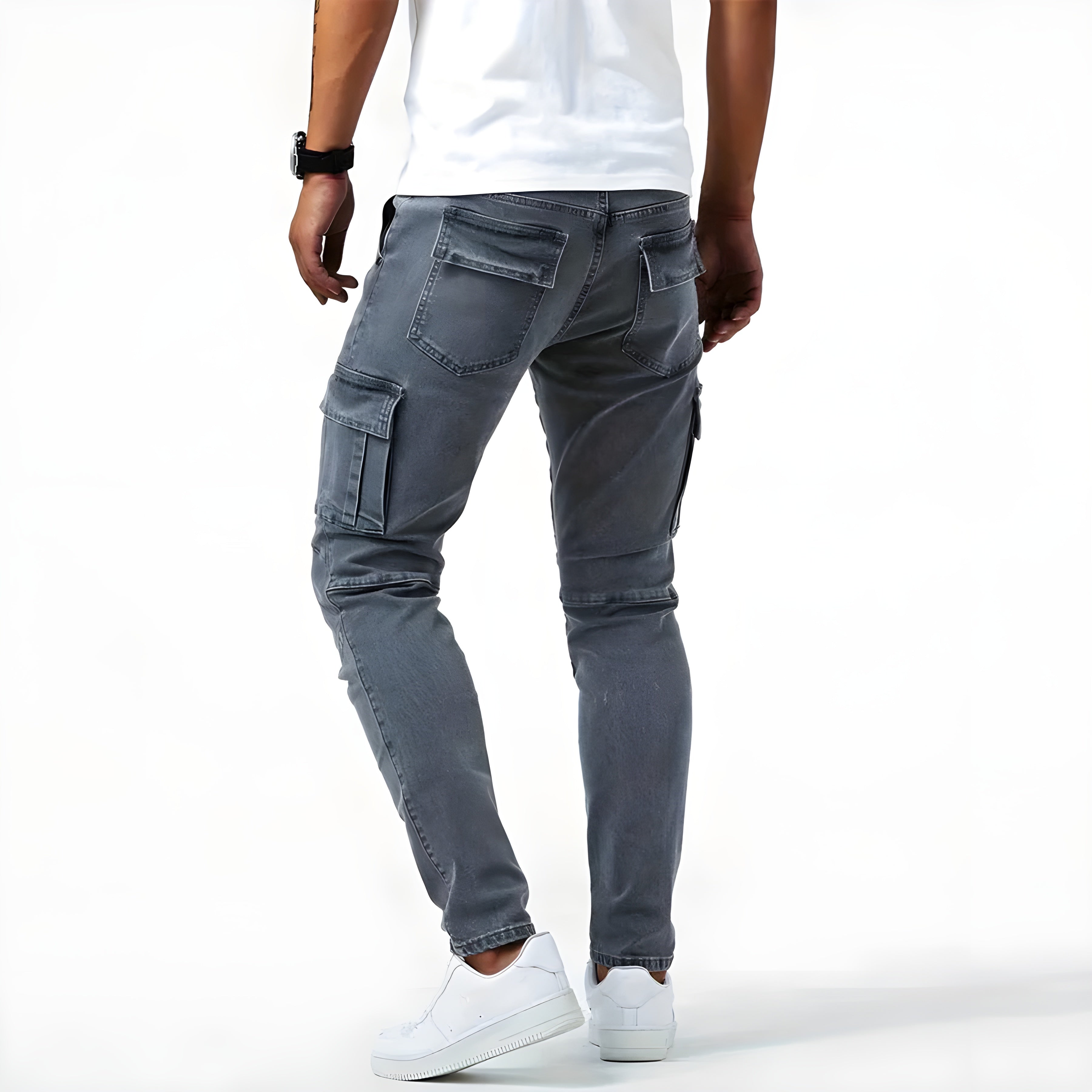 Ethan Cargo-Hose aus Stretch-Denim