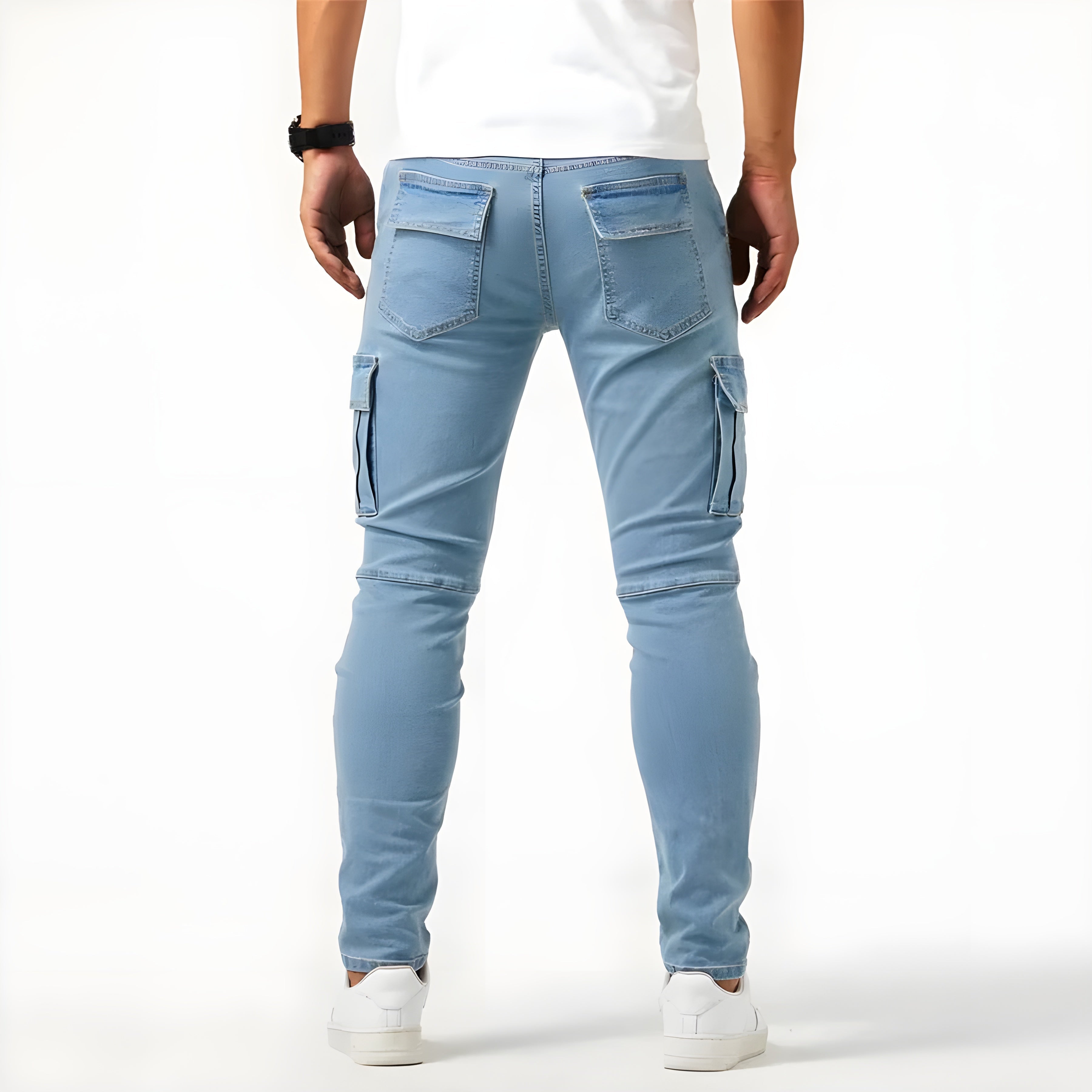 Ethan Cargo-Hose aus Stretch-Denim