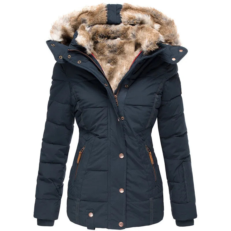 Emil | Warmer Mantel für den Winter mit Fellfutter