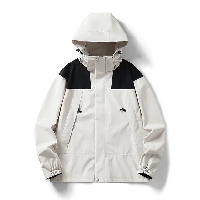 Unisex Kapuzenwindjacke ComfortFit mit passendem Reißverschluss
