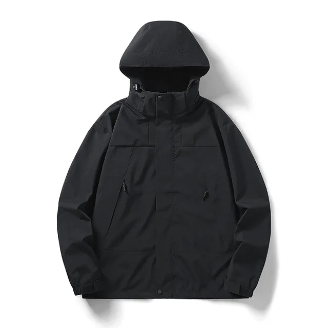 Unisex Kapuzenwindjacke ComfortFit mit passendem Reißverschluss