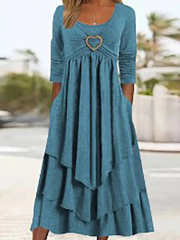 Rana Elegantes Midikleid