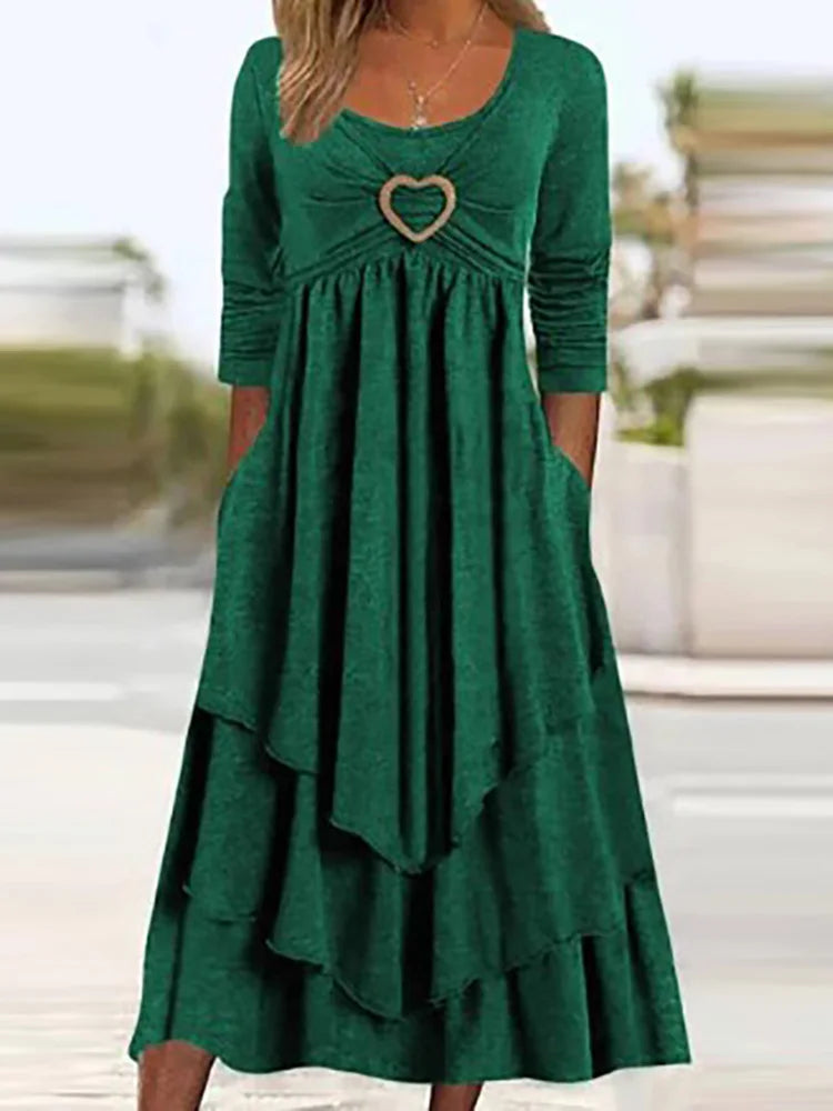 Rana Elegantes Midikleid