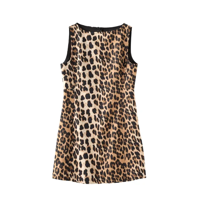 Sommer - Kleid mit Leopardenmuster