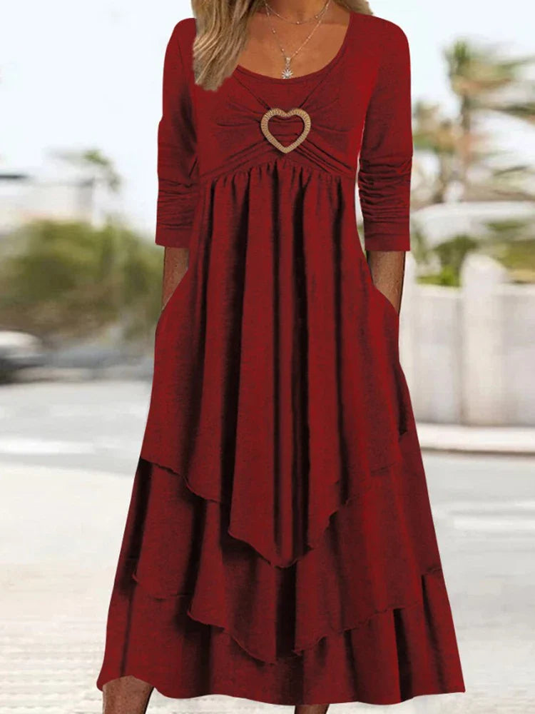 Rana Elegantes Midikleid