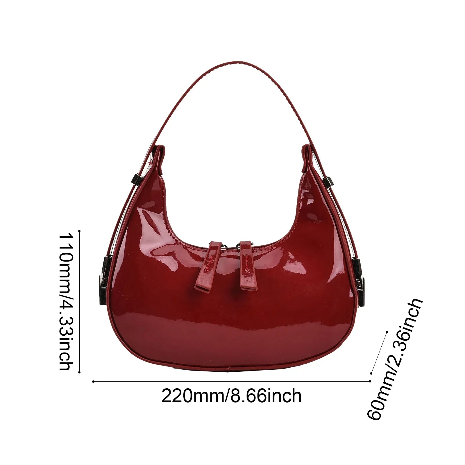Clara Elegante Halbtaschenstasche