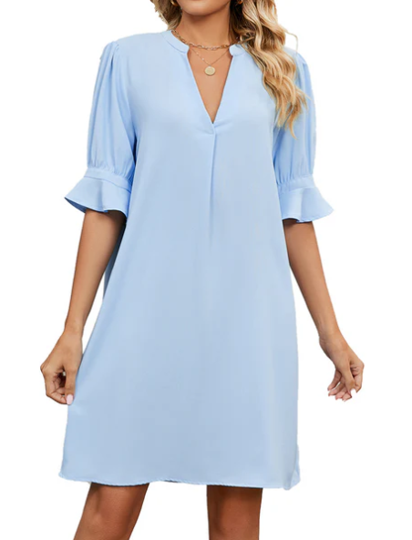 Elouisa | Sommer-Minikleid mit V-Ausschnitt