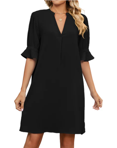Elouisa | Sommer-Minikleid mit V-Ausschnitt