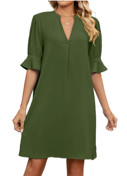 Elouisa | Sommer-Minikleid mit V-Ausschnitt
