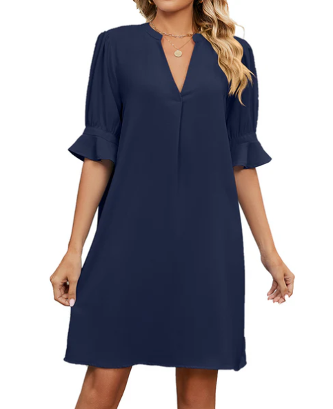 Elouisa | Sommer-Minikleid mit V-Ausschnitt