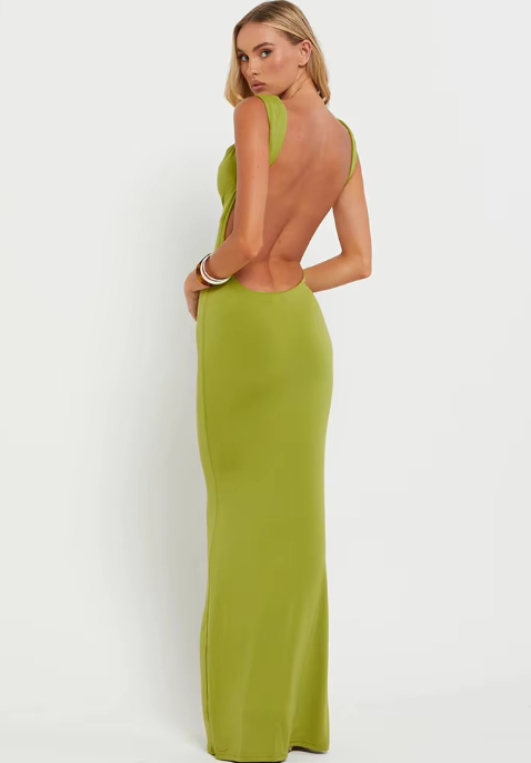 Trina | Rückenfreies Kleid mit doppelten Schulterträgern
