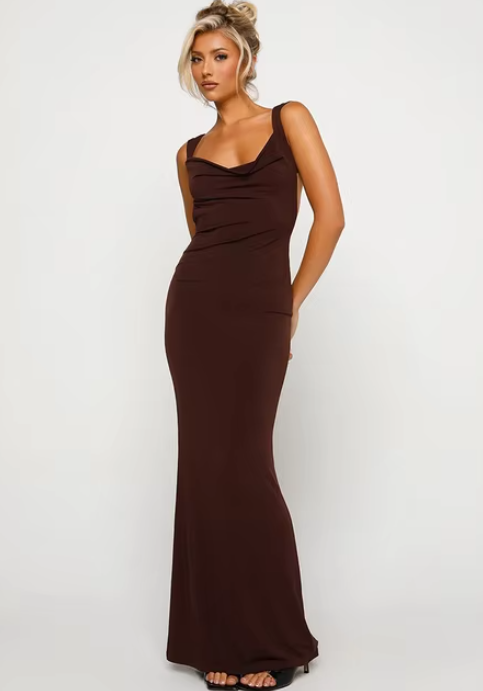 Trina | Rückenfreies Kleid mit doppelten Schulterträgern