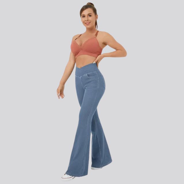 Chloe Gerippte Komfort-Leggings