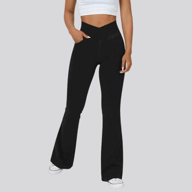 Chloe Gerippte Komfort-Leggings