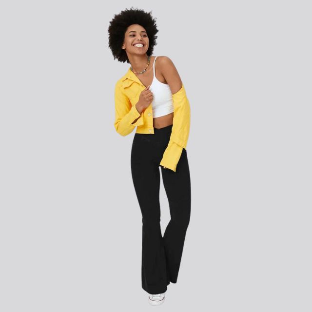Chloe Gerippte Komfort-Leggings