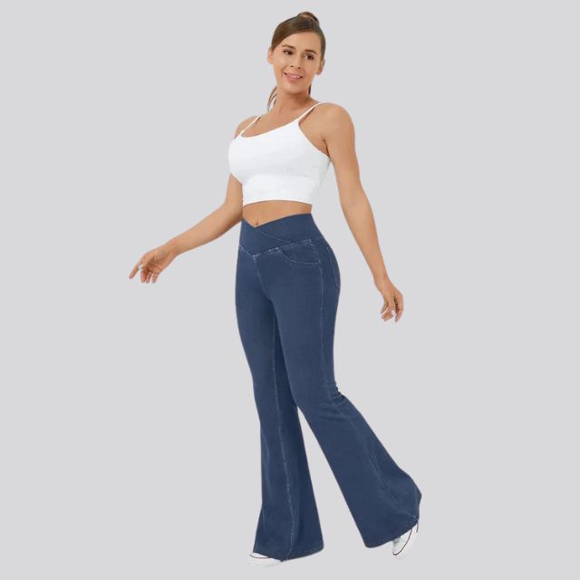 Chloe Gerippte Komfort-Leggings