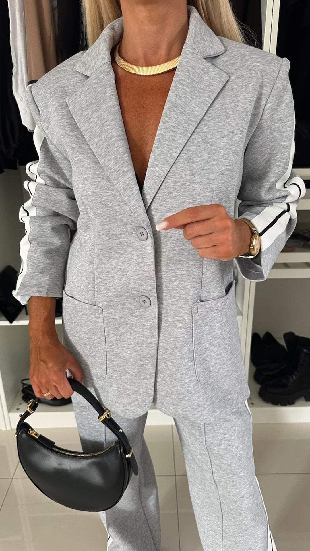 Freja | Damenblazer mit Revers und Langen Ärmeln – Casual und Schick