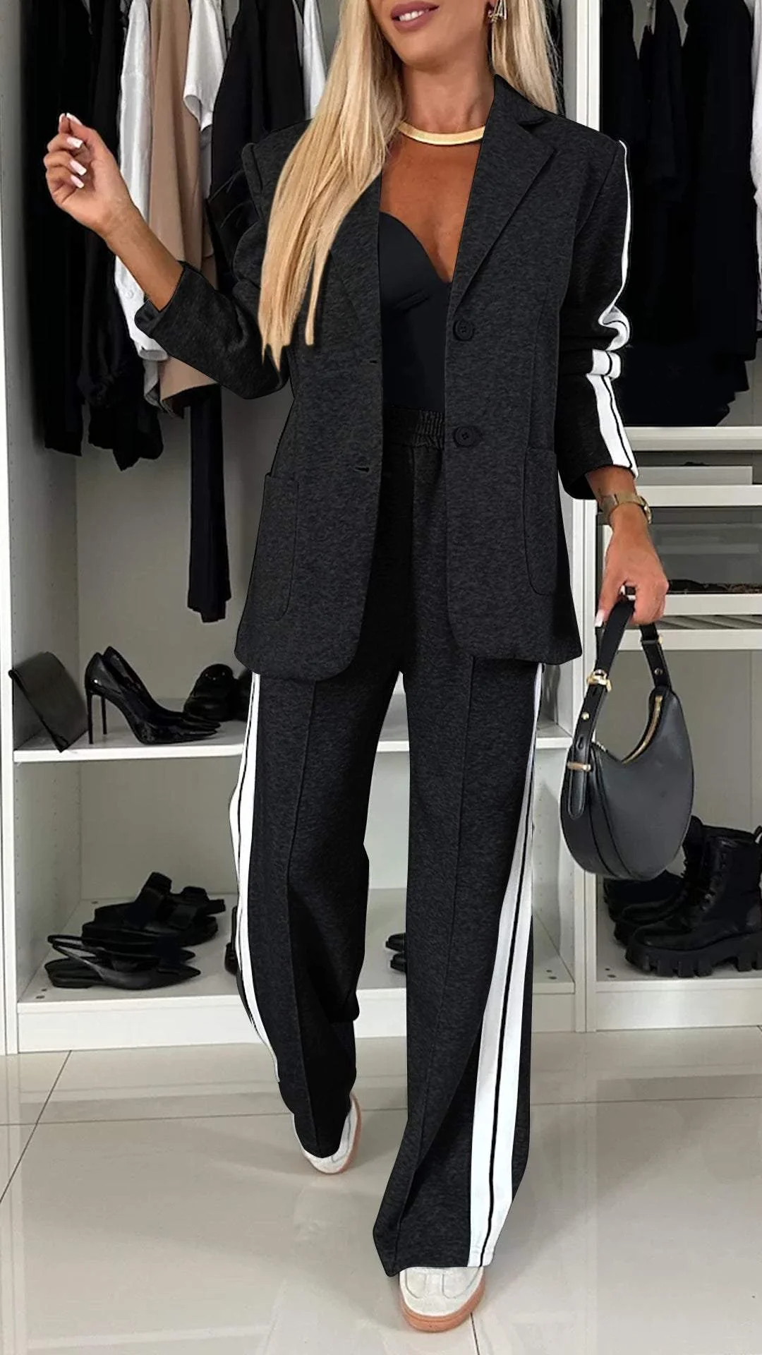 Freja | Damenblazer mit Revers und Langen Ärmeln – Casual und Schick