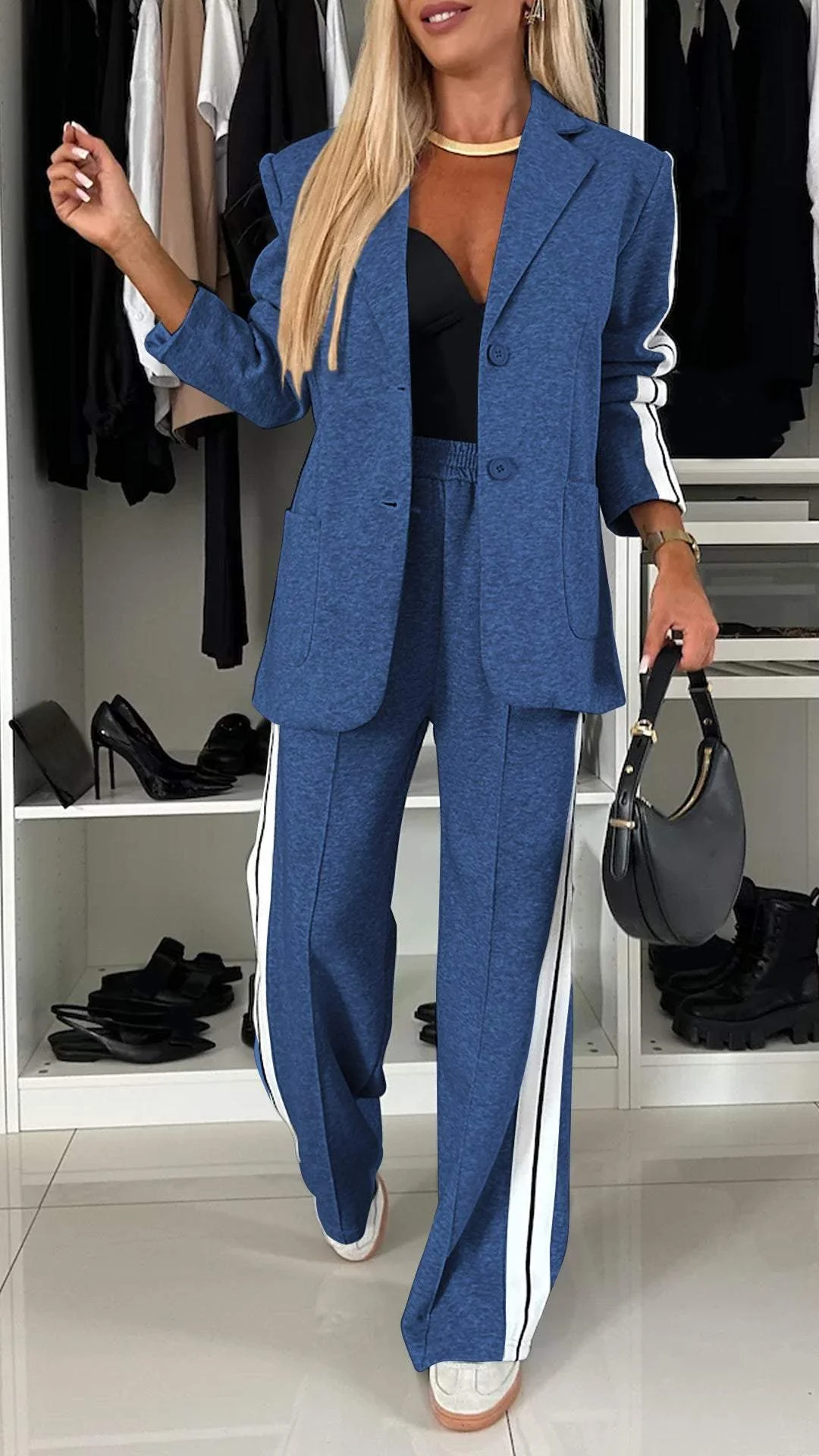 Freja | Damenblazer mit Revers und Langen Ärmeln – Casual und Schick