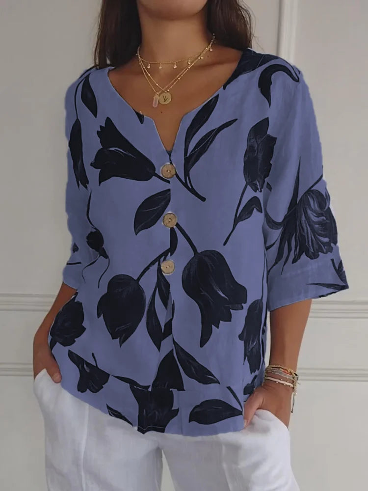 Sophie V-ausschnitt Modebluse