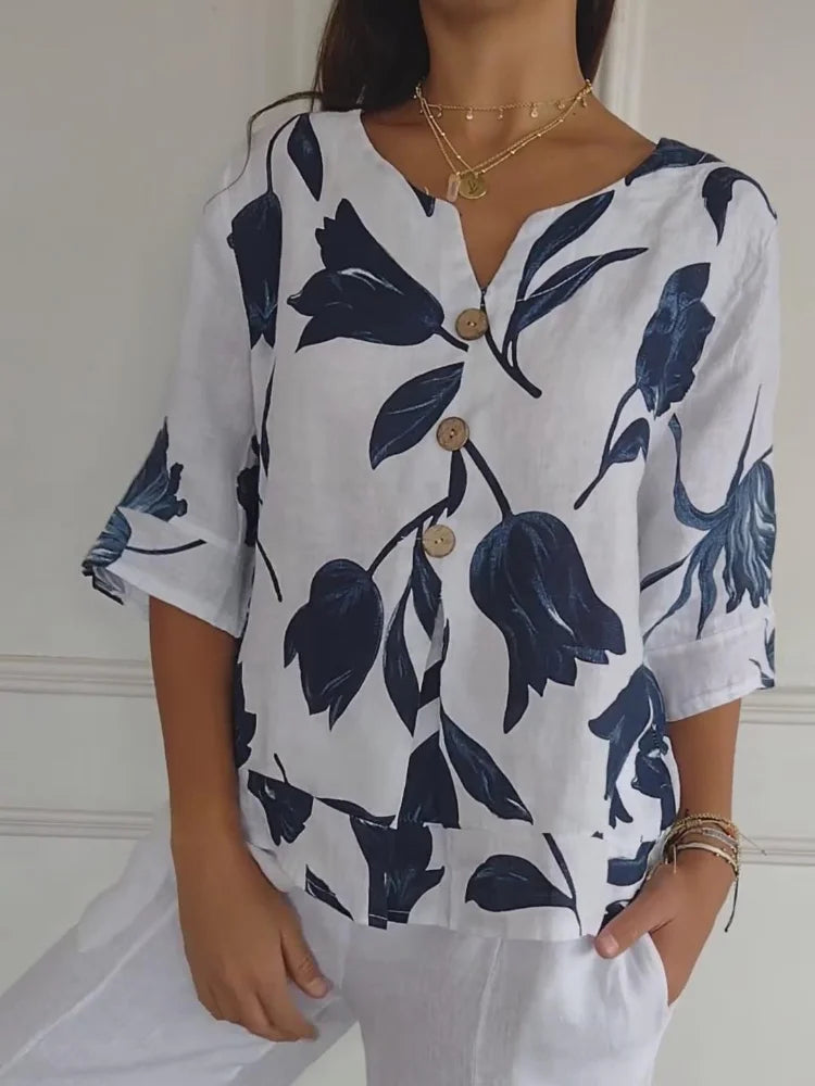 Sophie V-ausschnitt Modebluse