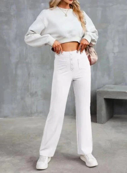 Anna | Damen Casual High Waist Stretch Hose