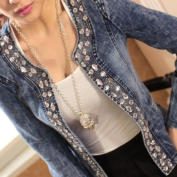 Maxine Jeansjacke mit Reißverschluss
