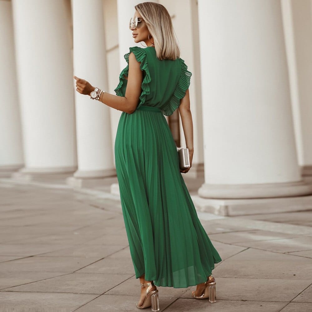 Evelina | Boho Damenkleid mit V-Ausschnitt