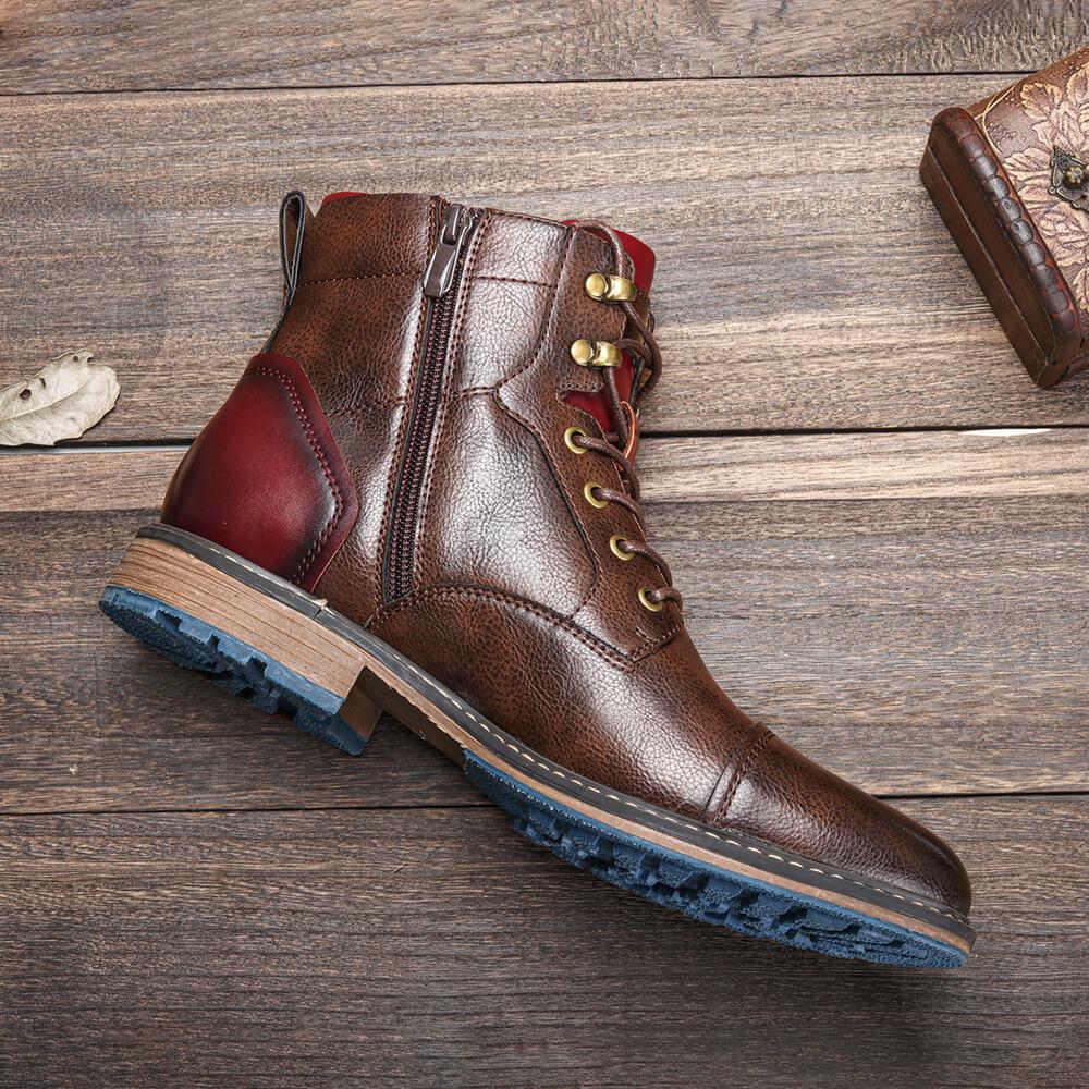 Noah- Handgefertigte Oxford-Stiefel aus hochwertigem Leder