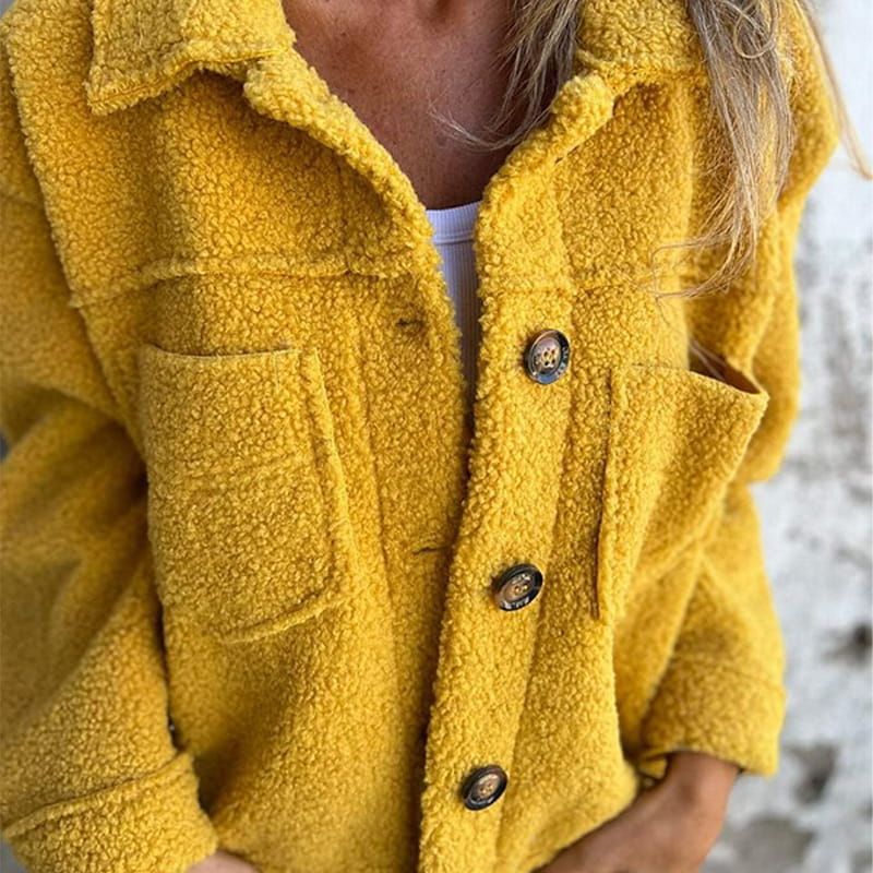 Lina | Kurze Warme Jacke mit Reverskragen für Damen